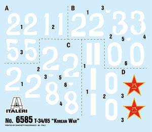 Italeri 6585 T-34/85 Korean War 1/35 – zdjęcie 14