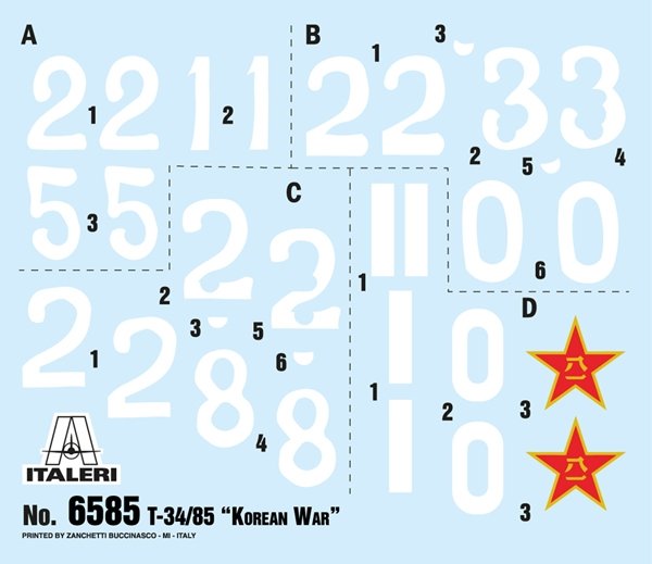 Italeri 6585 T-34/85 Korean War 1/35 – zdjęcie 14