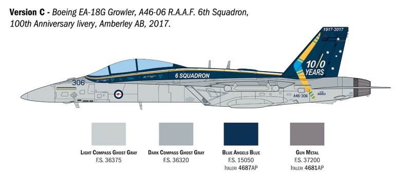 Italeri 2824 EA-18G Growler 1/48 – immagine 10