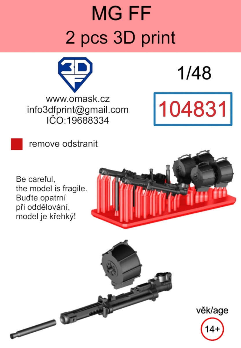 Omask 104831 MG-FF Impression 3D 1/48 – Bild 2
