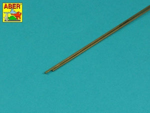 Aber HR-15 Sześciokątne pręty mosiężne 1,5mm długość 245mm / Brass hexagonal rods 1,5mm length 245mm x2 pcs.