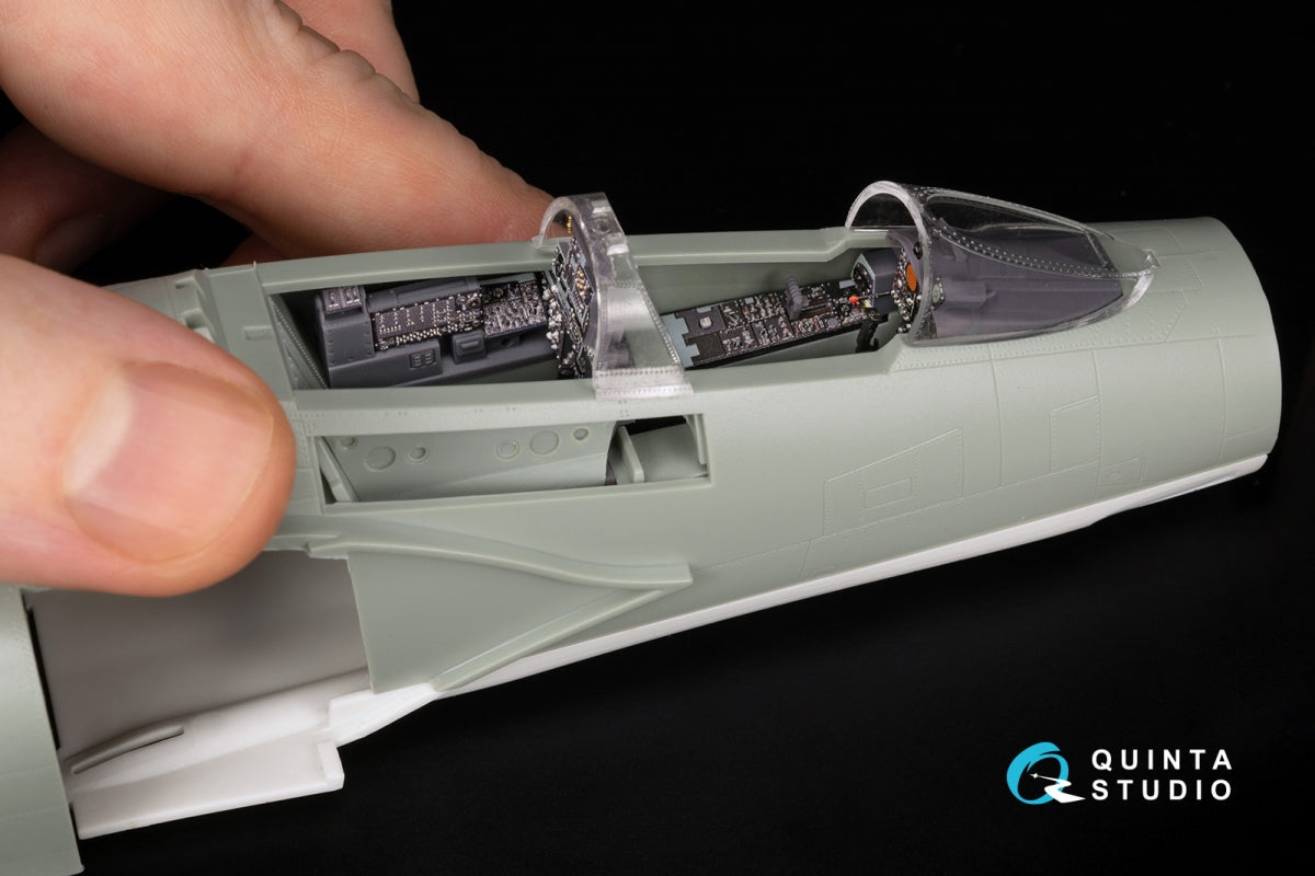 Quinta Studio QDS+48486 F-4N Phantom II Intérieur imprimé en 3D et coloré sur papier décalcomanie (Academy) (Petite version) (avec pièces en résine imprimées en 3D) 1/48  – Bild 13
