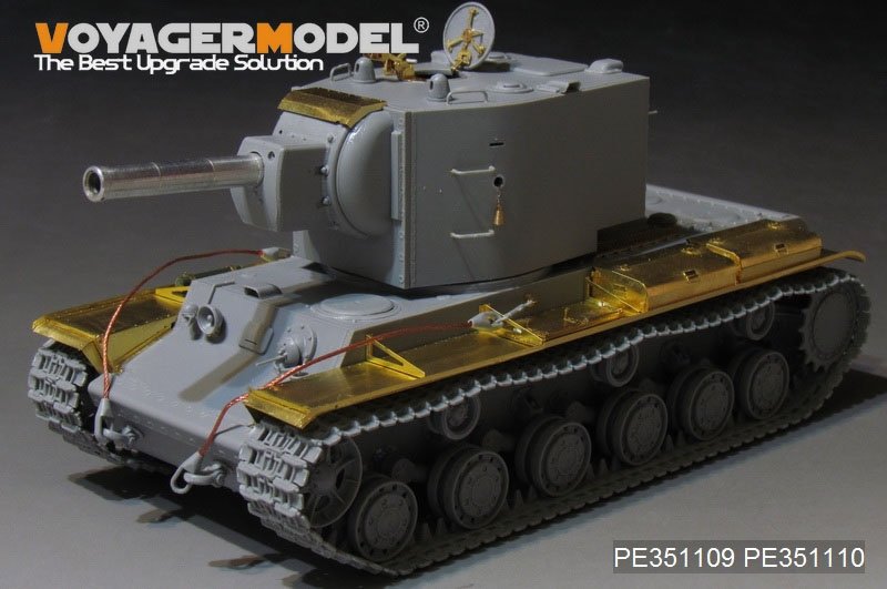 Kit de mise à niveau de base Voyager Model PE351109 pour KV-2 russe de la Seconde Guerre mondiale, compatible avec TRUMPETER au 1/35 – image 7