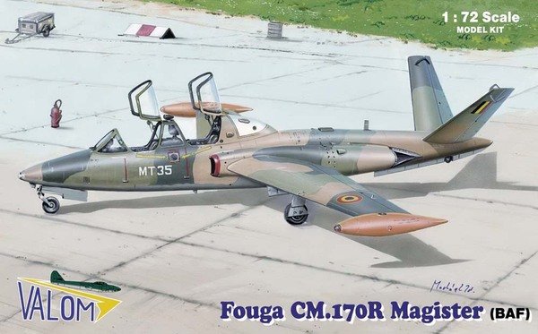 Valom 72087 Fouga CM.170R Magister (AF Belge) 1/72