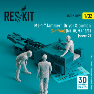 RESKIT RSF32-0039 Pilotes de brouilleur MJ-1 (Guerre du Golfe) (MJ-1B, MJ-1B/C) (scène 2) (3 pièces) (Impression 3D) 1/32 – image 2