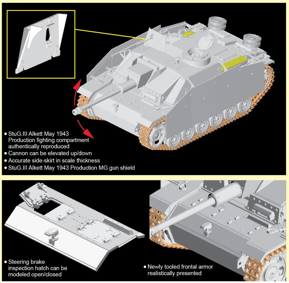 Dragon 6578 StuG.III Ausf.G Mai 1943 Production mit Schurzen (1/35) – Bild 2