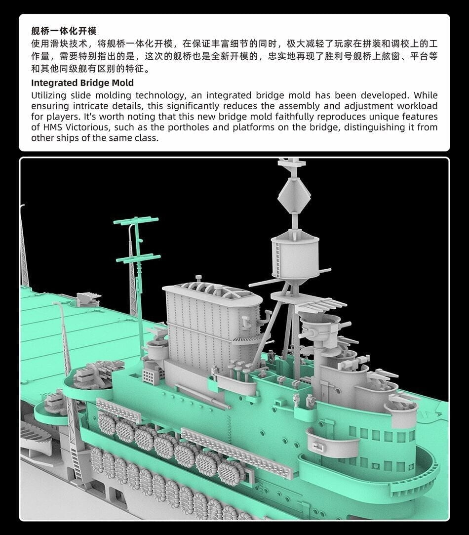 Maquette FlyHawk FH1135 HMS Victorious 1/700 – image 9