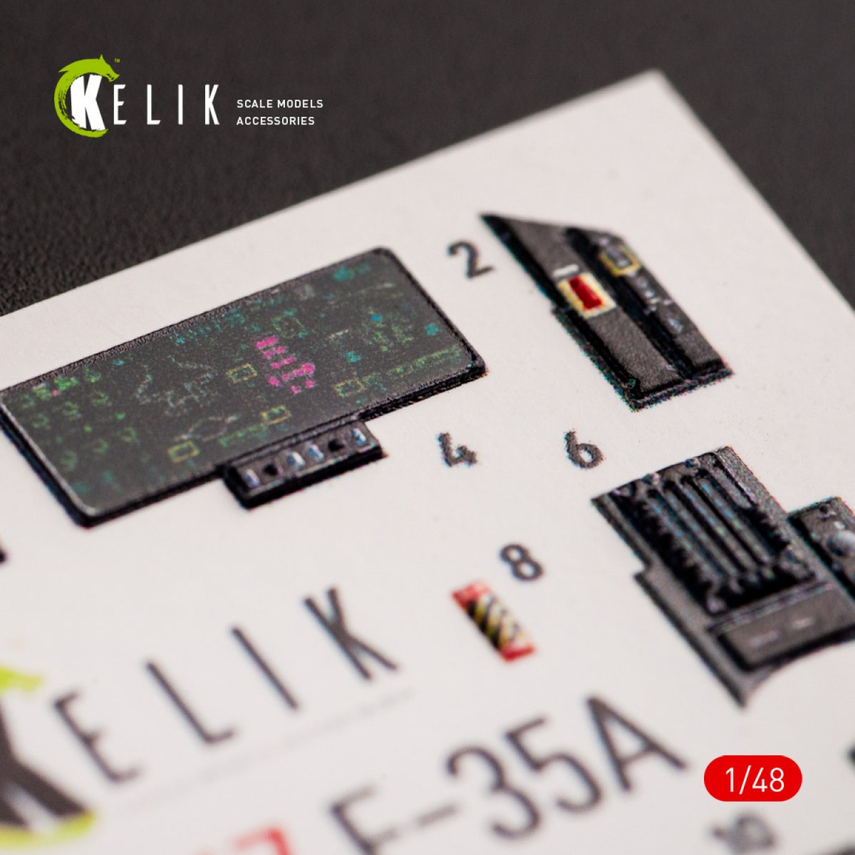 Décalcomanies 3D intérieures KELIK K48067 pour maquette Tamiya au 1/48  – image 7