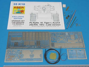 Aber 35K10 Pz.Kpfw. VI Ausf.E (Sd.Kfz.181) Tiger I – Version tardive (ensemble premium) (1/35) – image 2
