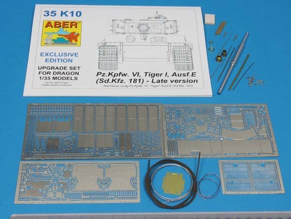 Aber 35K10 Pz.Kpfw. VI Ausf.E (Sd.Kfz.181) Tiger I – Version tardive (ensemble premium) (1/35) – image 2