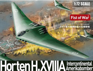 Modelcollect UA72218 Bombardier allemand Horten Ho.XVIII A - Interkontinental Amerika - Seconde Guerre mondiale, échelle 1/72