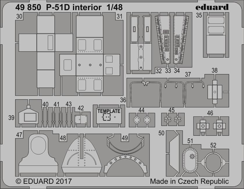 Eduard 49850 P-51D intérieur MENG 1/48 – Bild 2