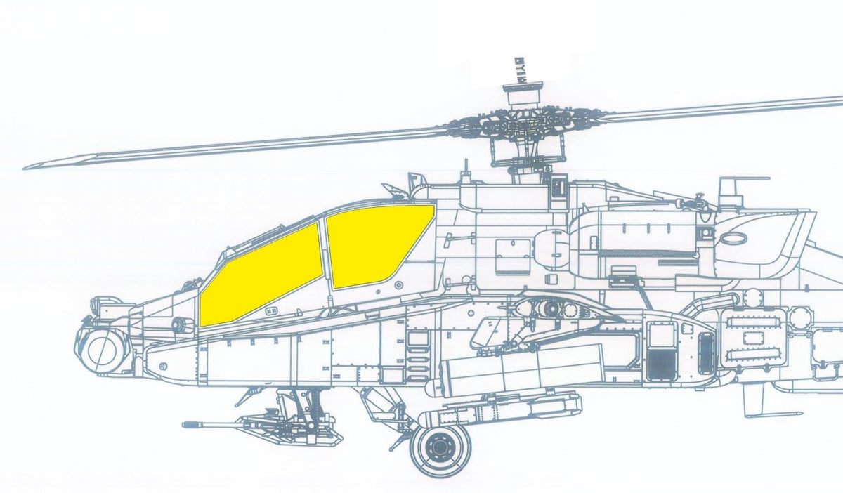 Eduard JX328 AH-64A, version précoce TFace TRUMPETER, échelle 1/35 