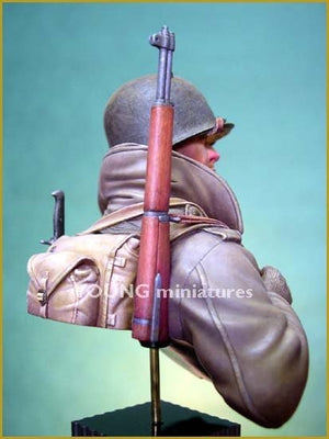 Young Miniatures YM1812 Soldat américain Ardennes 1944 1/10 – immagine 7
