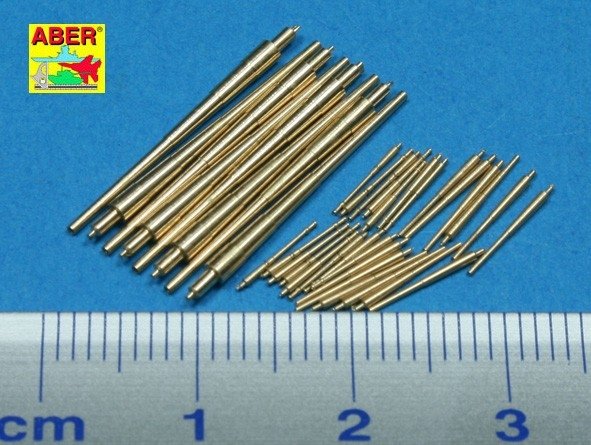 Aber 1/700L-31 Set of Barrels for Bismarck class battleships 380mm x 8; 150mm x 12; 105mm x 16 1/700 – zdjęcie 2