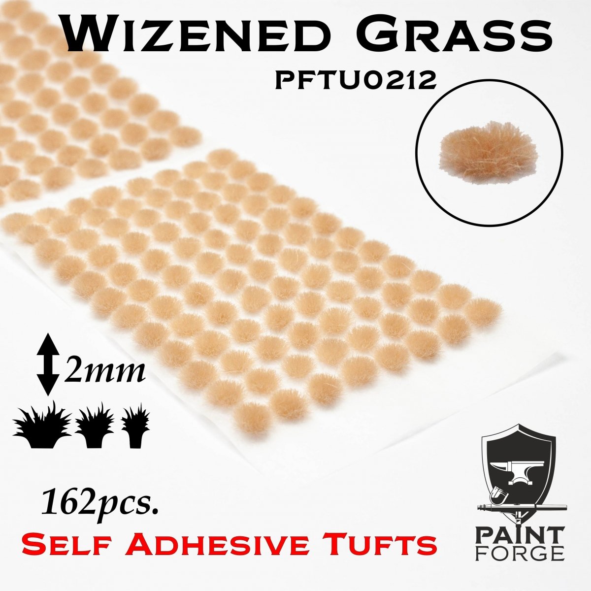 Touffes Paint Forge PFTU0212 : Herbe séchée 2 mm