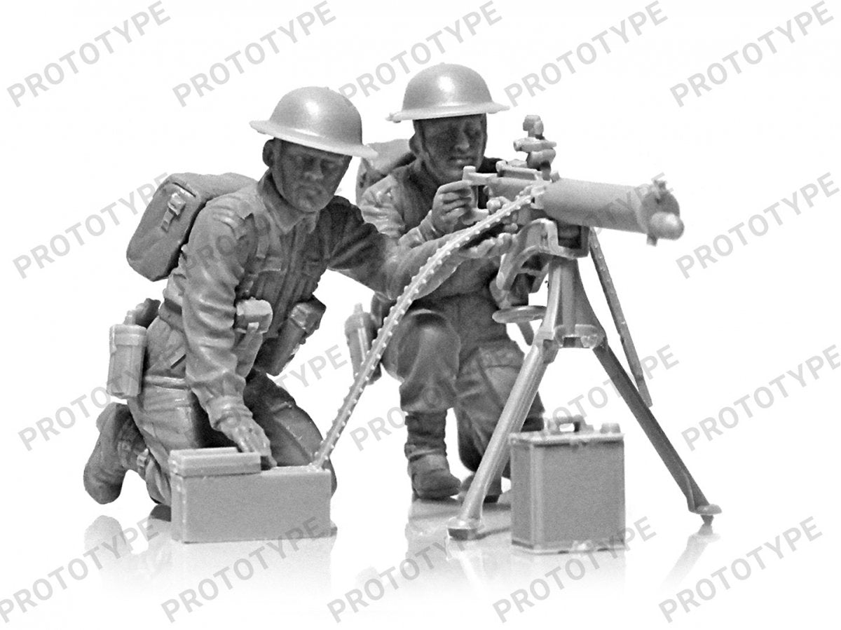 ICM 35646 Équipe de mitrailleuse Vickers britannique de la Seconde Guerre mondiale (mitrailleuse Vickers et 2 figurines) 1/35 – image 2