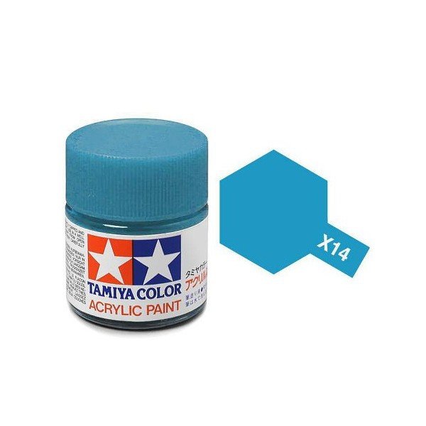 Tamiya 81014 Peinture acrylique X-14 Bleu ciel 23 ml