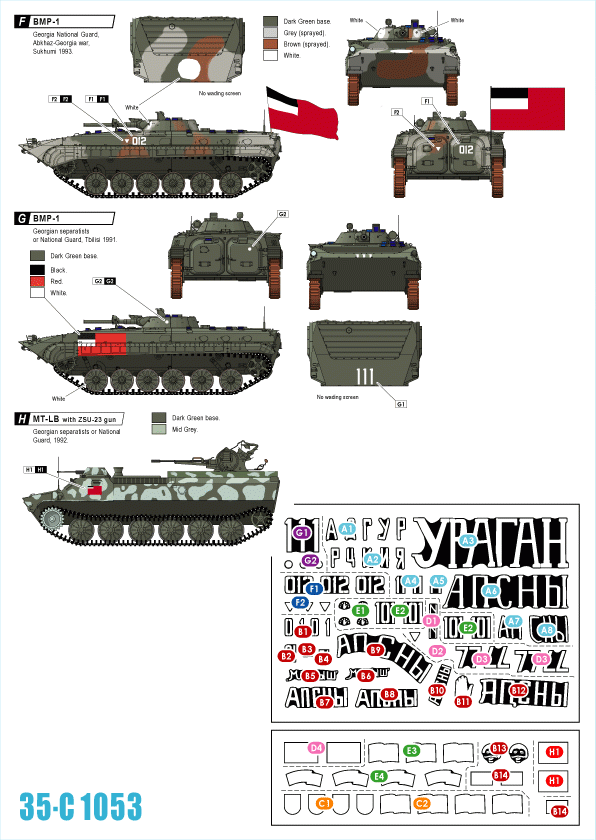 Star Decals 35-C1053 Guerre du Caucase 1 1/35 – image 2