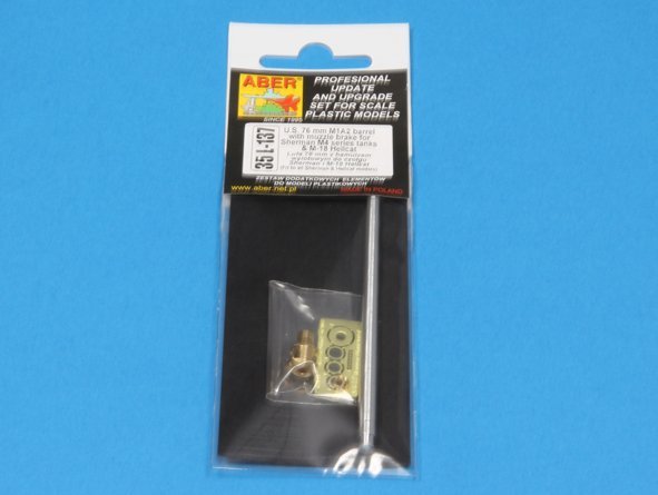 Canon Aber 35L-137 US 76 mm M1A2 avec frein de bouche pour Sherman M4 et M-18 Hellcat (1/35) – immagine 13