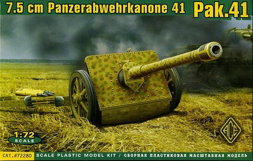 ACE 72280 Canon de Panzerabwehr allemand de 7,5 cm, calibre 41 (Pak.41) (1/72)
