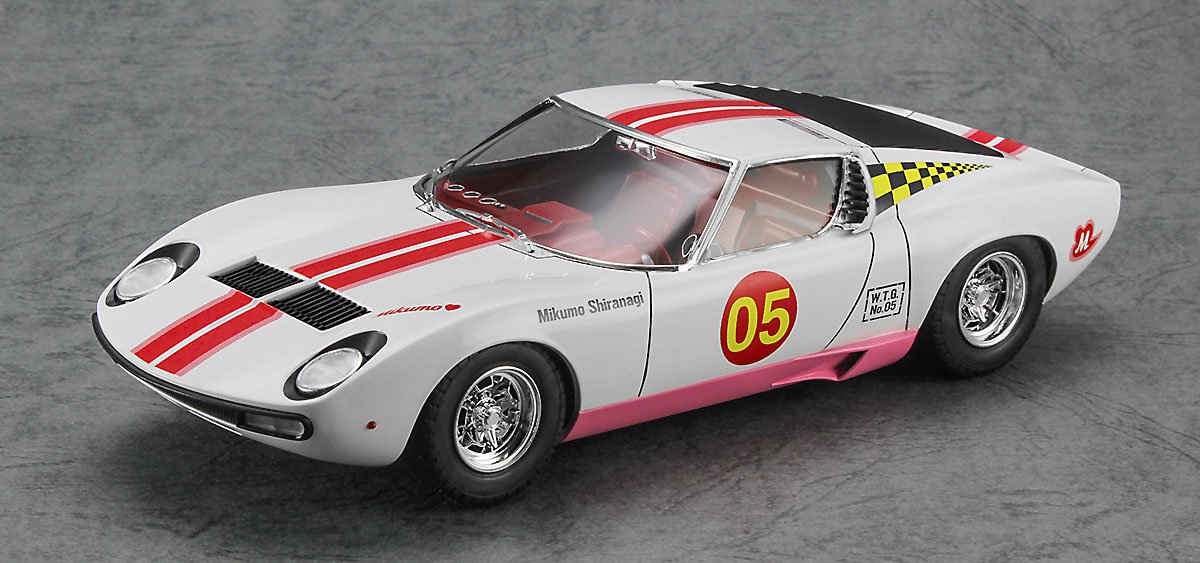 Hasegawa SP544 Wild Egg Girls No.05 Lamborghini Miura P400 SV &amp;quot;Mikumo Shiranagi&amp;quot; avec figurine 1/24 – image 4