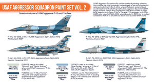 Hataka HTK-CS30 ORANGE LINE – Coffret de peinture USAF Aggressor Squadron vol. 2 (6x17ml) – immagine 3