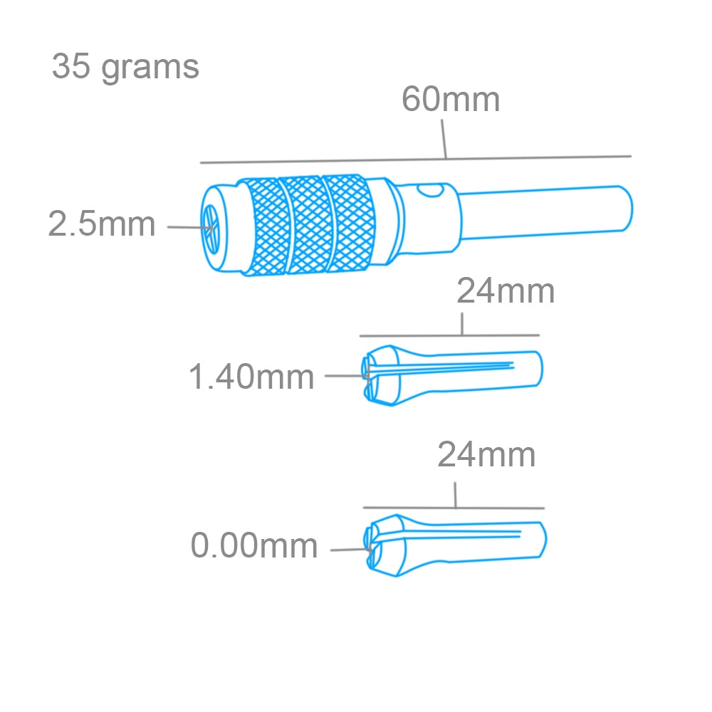 Jeu de mandrins à broches Modelcraft PPV4012-S avec 3 pinces – imagen 2