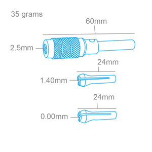 Jeu de mandrins à broches Modelcraft PPV4012-S avec 3 pinces – imagen 2