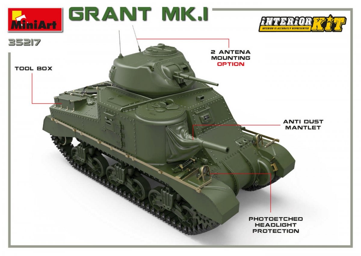 MiniArt 35217 Grant Mk.I avec intérieur 1/35 – image 17