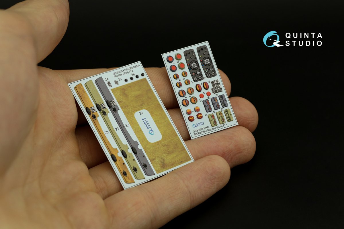 Intérieur imprimé en 3D et coloré sur papier décalcomanie (ICM) Quinta Studio QD35028 KHD A3000, Magirus S330, KHD S3000, KHD S3000/SS M Maultier 1/35 – Bild 7
