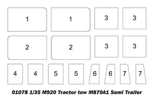 Trumpeter 01078 Tracteur M920 avec semi-remorque M870A1 1/35 – immagine 11