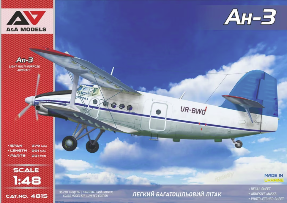 Maquette A&amp;A 4815 An-3 1/48
