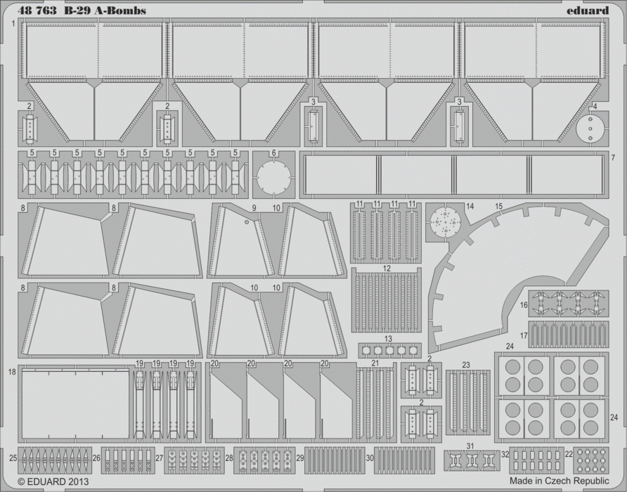 Eduard 48763 Bombes atomiques B-29 1/48 Revell