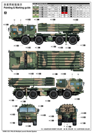 Trumpeter 01069 PHL-03 Système de lance-roquettes multiples 1/35 – imagen 3