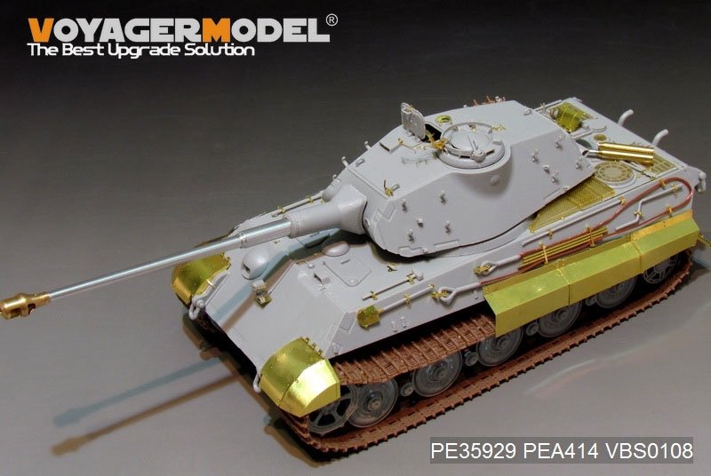 Maquette Voyager PE35929 Char King Tiger allemand de la Seconde Guerre mondiale (tourelle Porsche) pour HOBBYBOSS 84530 1/35  – immagine 10