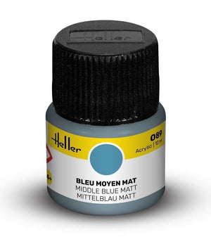 Heller 9089 089 Bleu moyen - Mat 12 ml