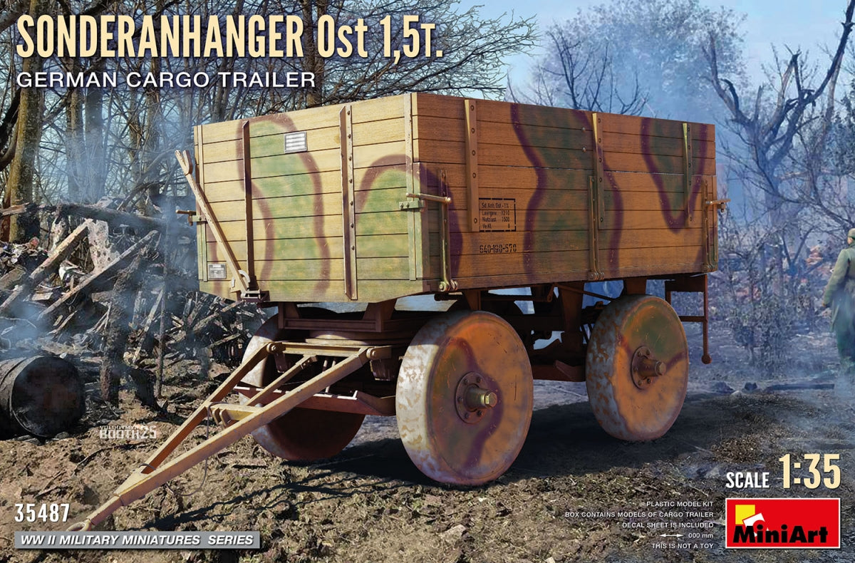 MiniArt 35487 Sonderanhanger 0st 1.5T. Remorque Cargo Allemande 1/35
