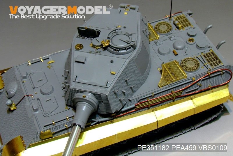 Maquette Voyager PE351182 Char King Tiger allemand de la Seconde Guerre mondiale (tourelle Hensehel) (pour kit DRAGON/ZVEZDA) 1/35 – Bild 7