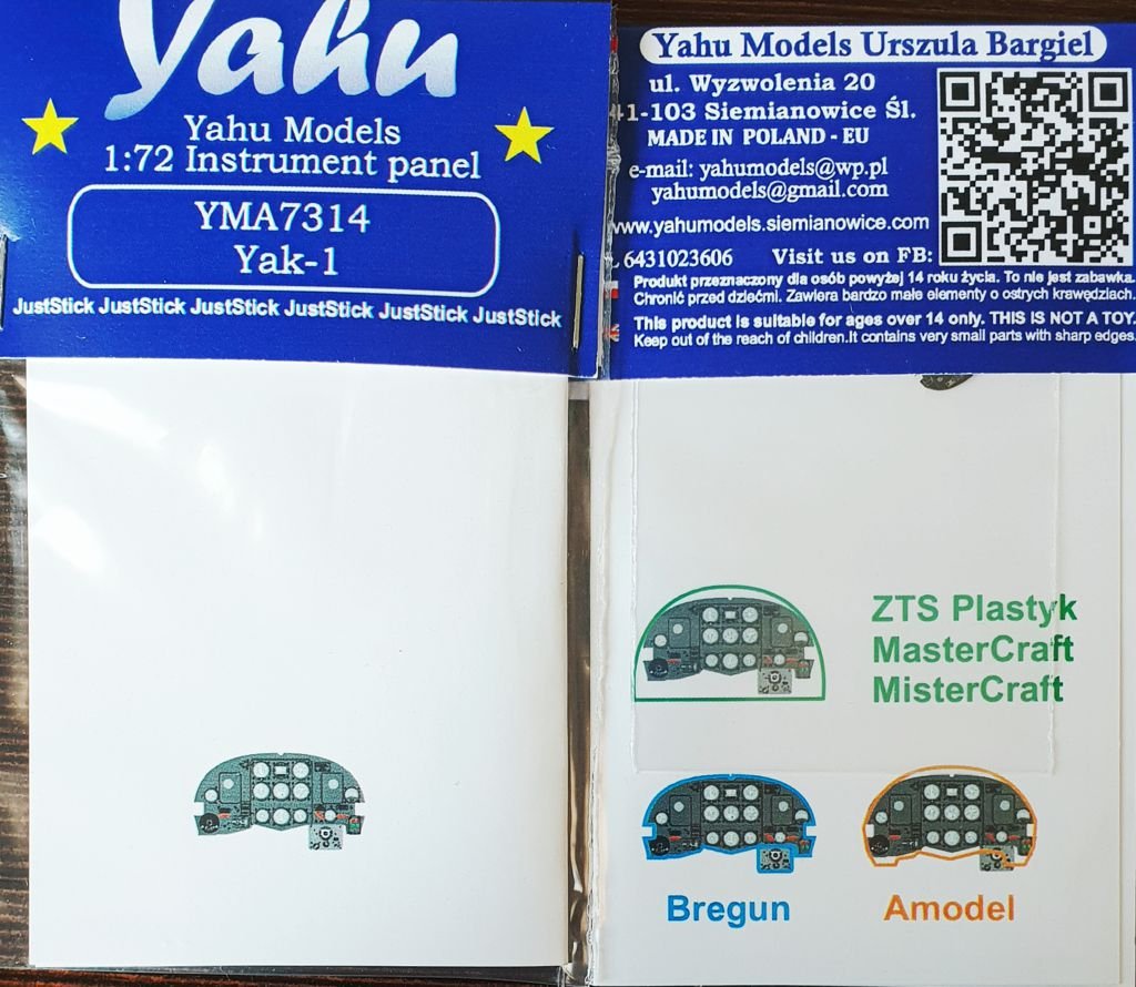 Yahu YMA7314 Yak-1 pour Bregun 1/72