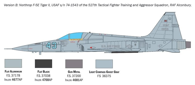 Italeri 2827 F-5E Tiger II 1/48 – immagine 5