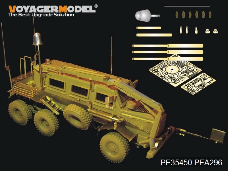Antennes pour véhicule Voyager Model PEA296 Modern US Buffalo 6X6 MPCV (pour kit Bronco) 1/35