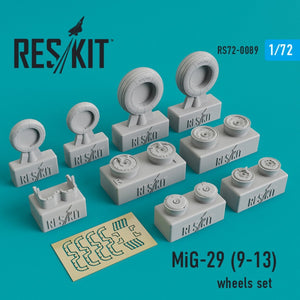RESKIT RS72-0089 MIG-29 JEU DE ROUES 9-13 1/72