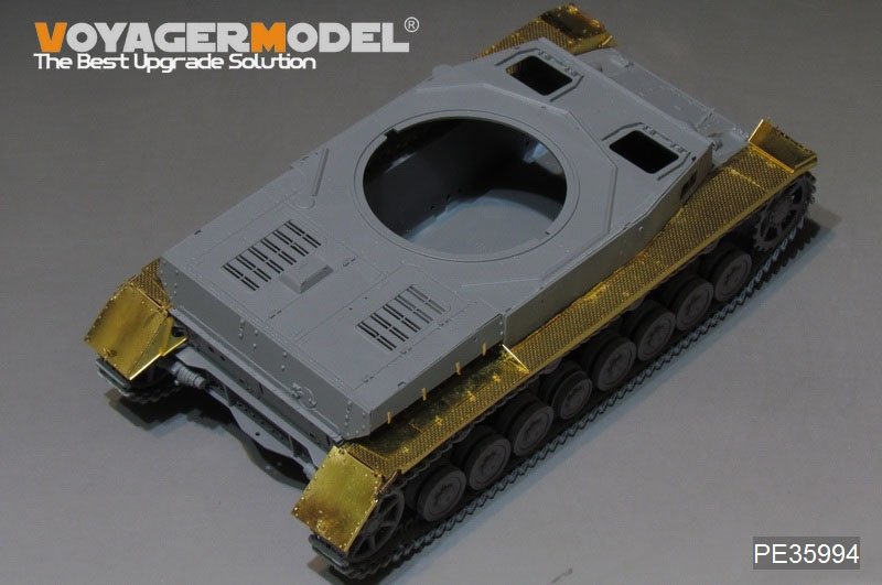 Maquette Voyager PE35994 Garde-boues pour char allemand Pz.Kpfw.IV Ausf.FH de la Seconde Guerre mondiale, modèle Border 35001, échelle 1/35 – imagen 6