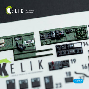 Kelik K72137 TBM-3 Avenger - interior 3D decals for HobbyBoss kit 1/72