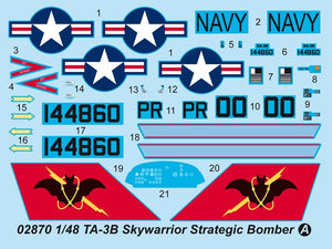 Trumpeter 02870 TA-3B Skywarrior Bombardier stratégique (1/48) – image 14