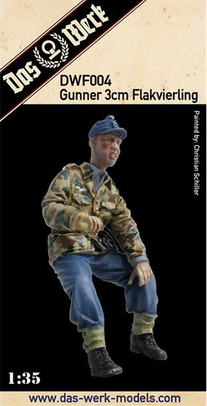 Das Werk DWF004 Flakvierling Gunner 3cm 1/35