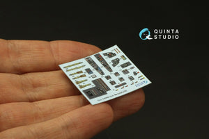 Intérieur imprimé en 3D et coloré sur papier décalcomanie Quinta Studio QD72070 Me 410 (Italeri) à l&amp;#39;échelle 1/72 – Bild 8