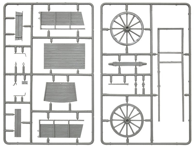 MiniArt 35657 CHARIOT DE FERME ET ACCESSOIRES DE VILLAGE 1/35 – image 2
