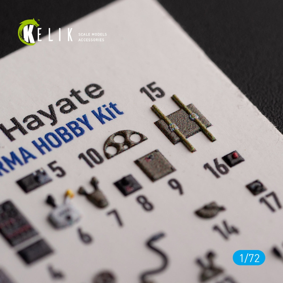 KELIK K72134 Ki-84 Hayate - décalcomanies 3D intérieures pour maquette Arma Hobby au 1/72 – image 4